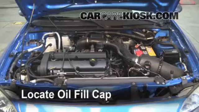 2002 Ford Escort ZX2 2.0L 4 Cyl. Aceite Agregar aceite
